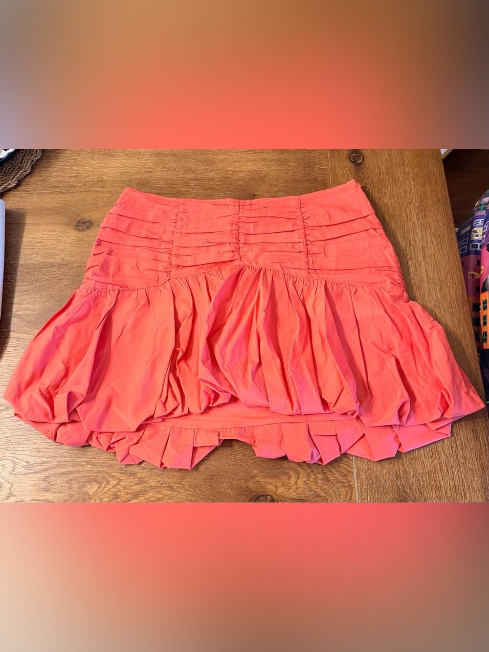 Express Coral Ruffle Top & Mini Skirt - Picture 6 of 12